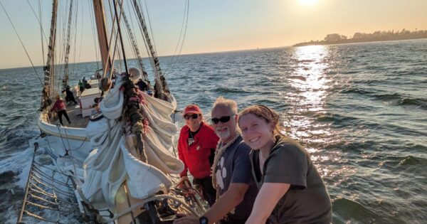 Matthew Turner sails furled